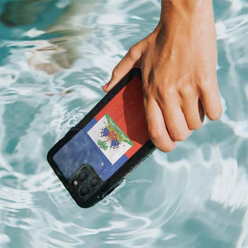 Haiti Flag Distressed iPhone 11 Pro Waterproof Case